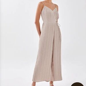 LOVE BONITO Sabine Pleat Wide Leg Jumpsuit